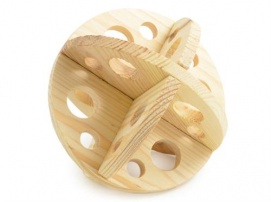 ROLL N CHEW SMALL ANIMAL WOODEN TOY
